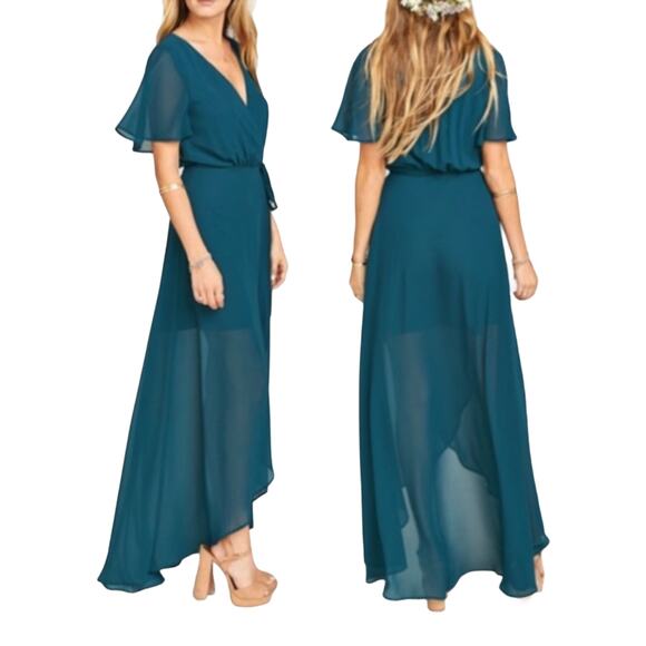 Show Me Your MuMu Sophia Wrap Dress XXL NWT Jade - Picture 12 of 12
